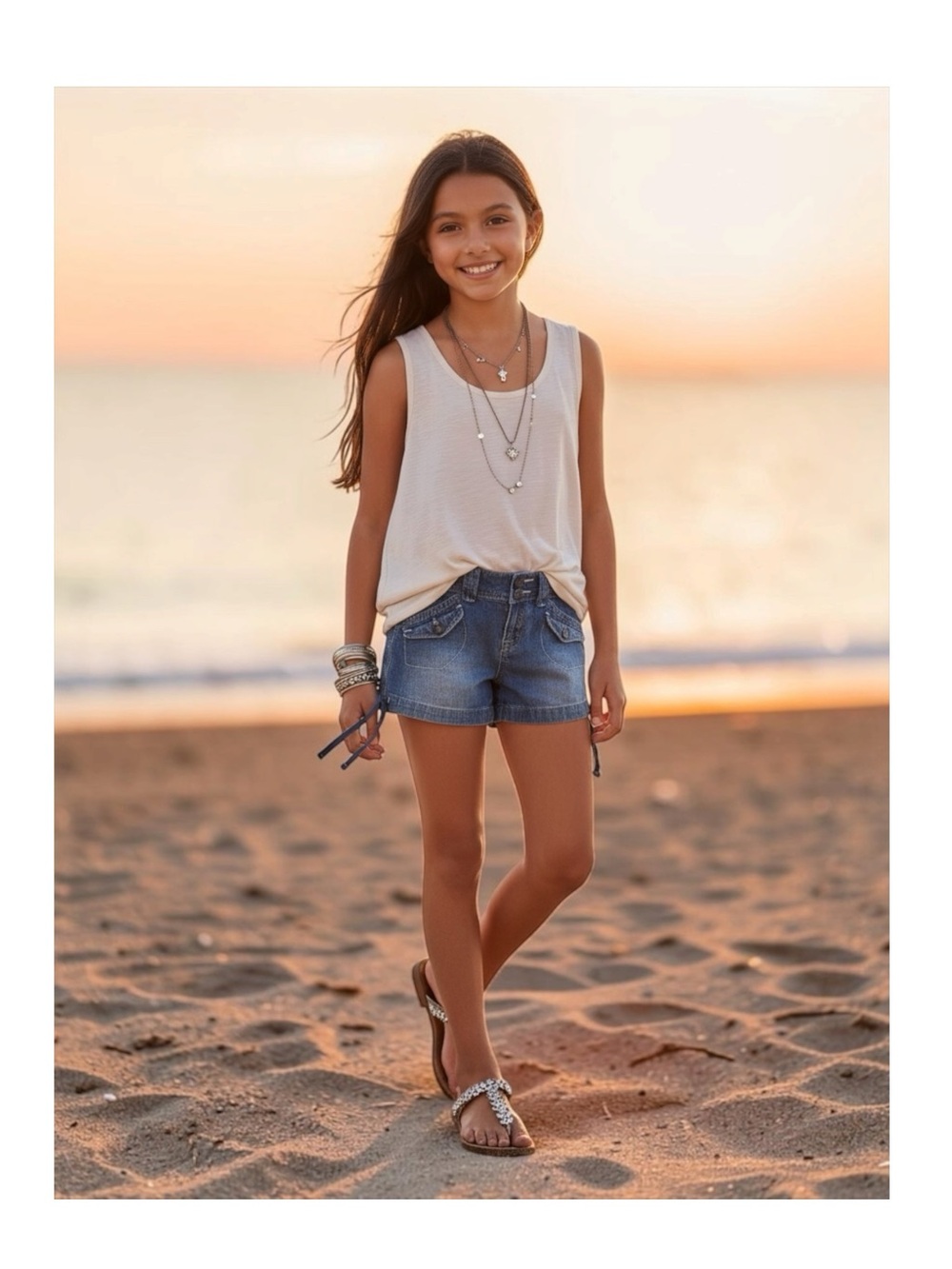 Y2K: Union Bay ★ Girl’s Cargo Pocket Tie Denim Shorts ★ Medium Blue ★ 10 23 XXS